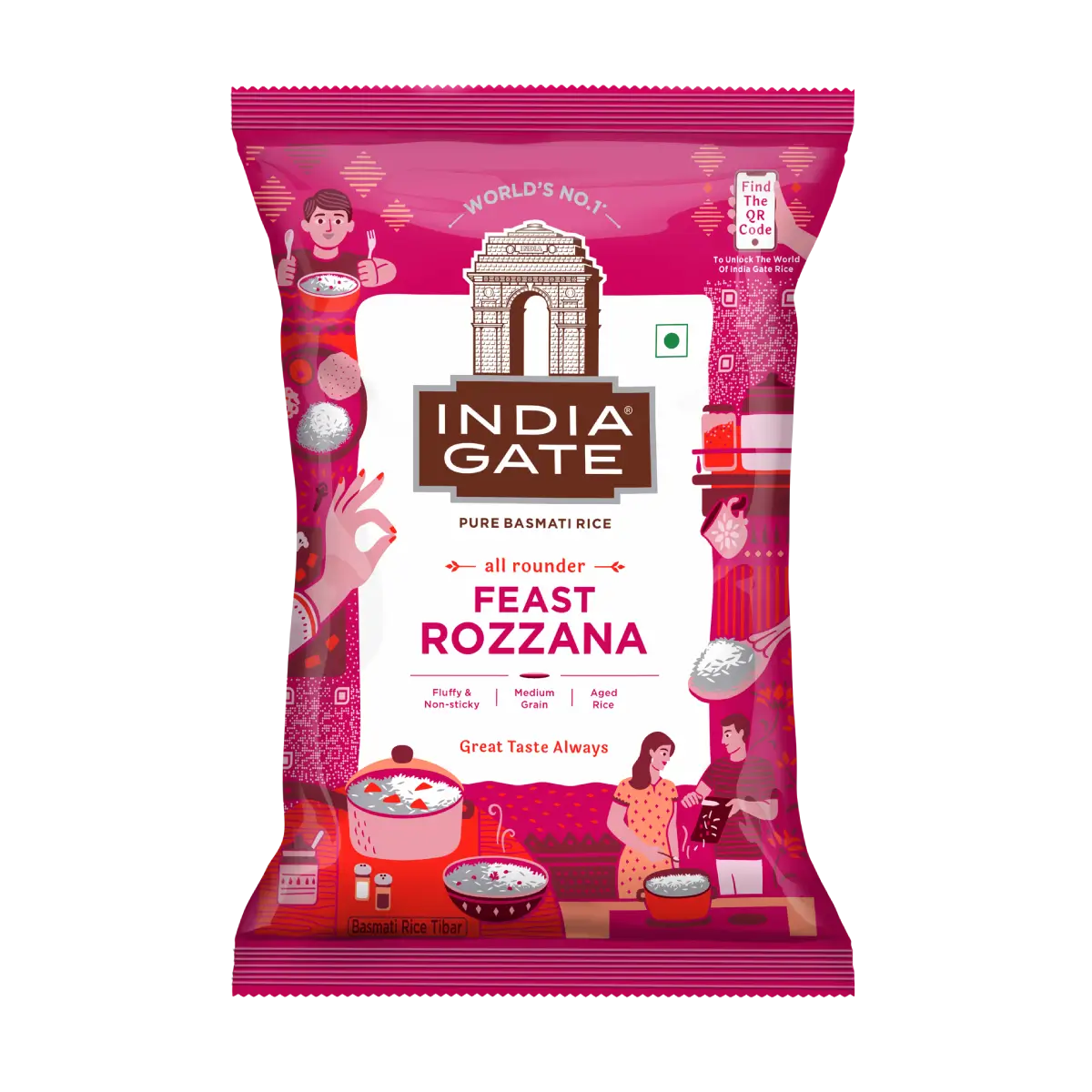 India Gate Basmati Rice (Feast Rozzana) 5kg