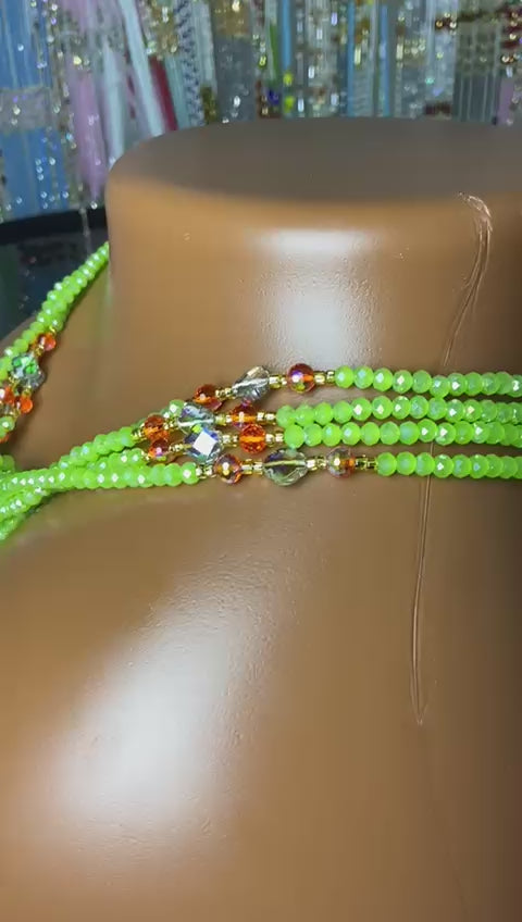 Waist Beads - Bright Green